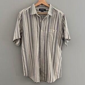 Ezekiel 100% Cotton Striped Button Down - Medium